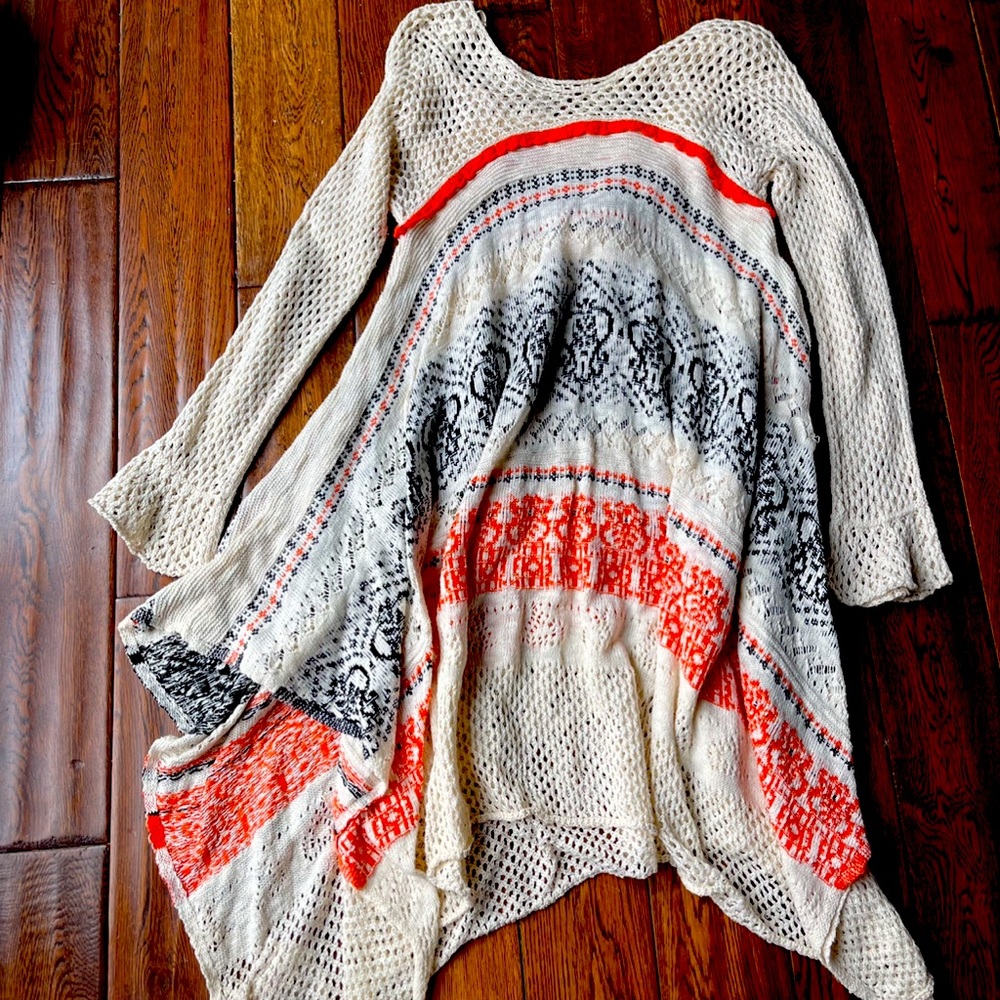 Sleeping on snow sweater dress.